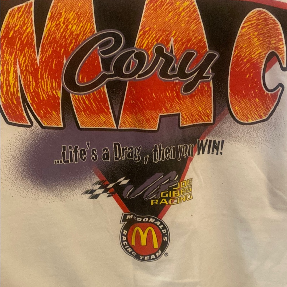 White MAC Racing Graphic Tee - Picture 3 of 16